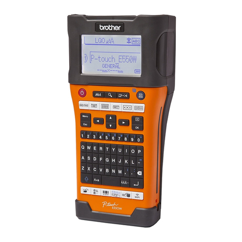 Brother PT-E550W Installation instructions