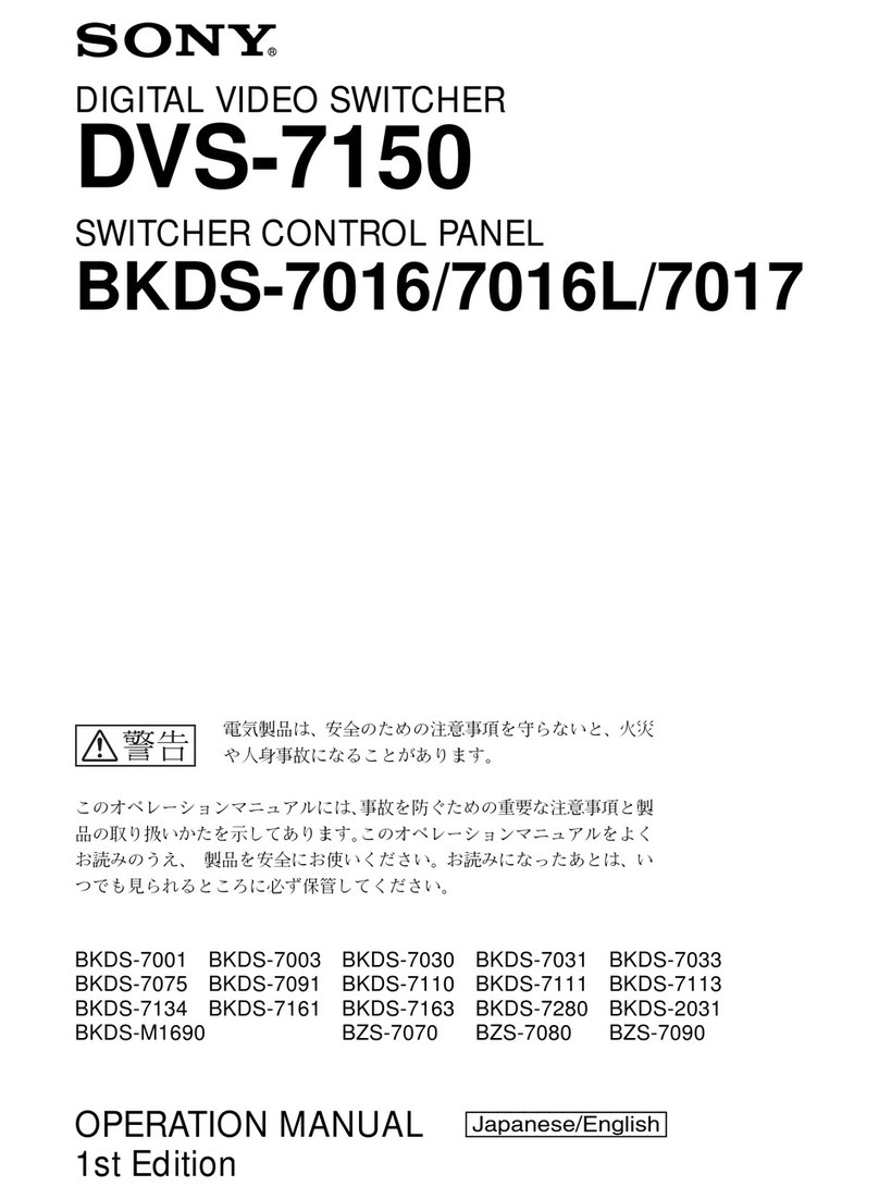 Sony DVS-7150 Operation manual