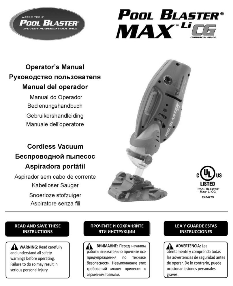 Pool Blaster MAX CG 31000KL Operator's manual