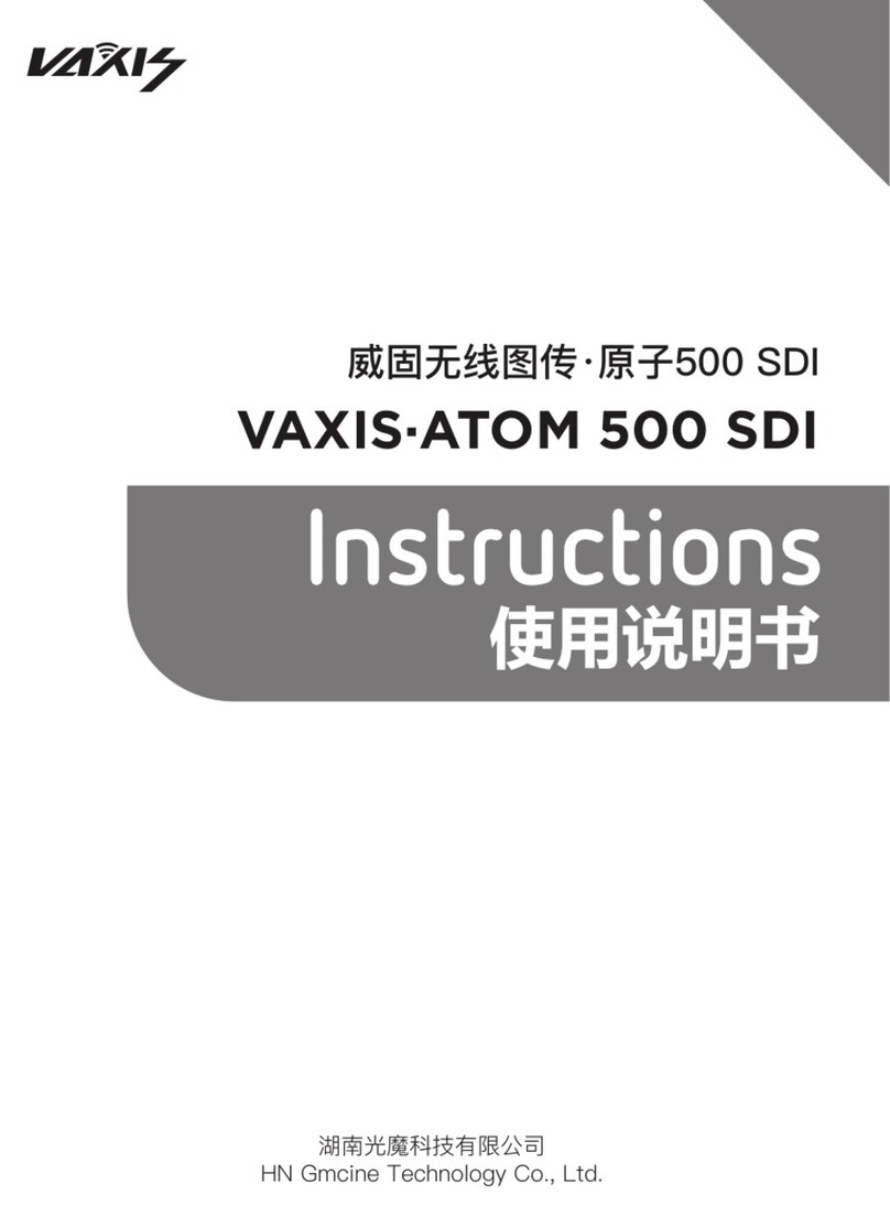VAXIS TOM 500 SDI TX instructions