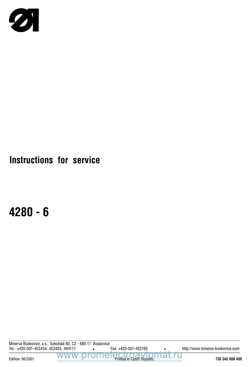 Minerva Boskovice 4280-6 Instructions for service