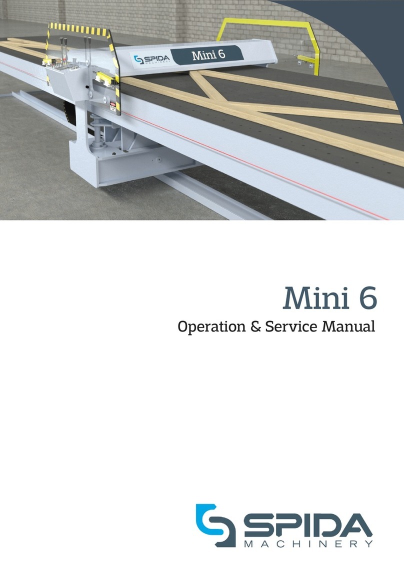 Spida Machinery Mini 6 Installation and operating instructions