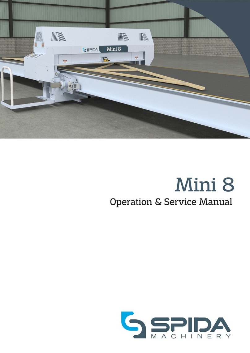 Spida Machinery Mini 8 Operation & service manual