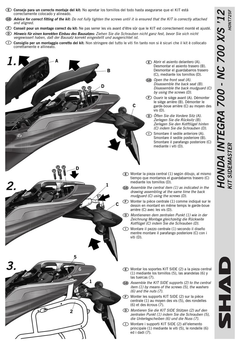 Shad HONT72SF User manual
