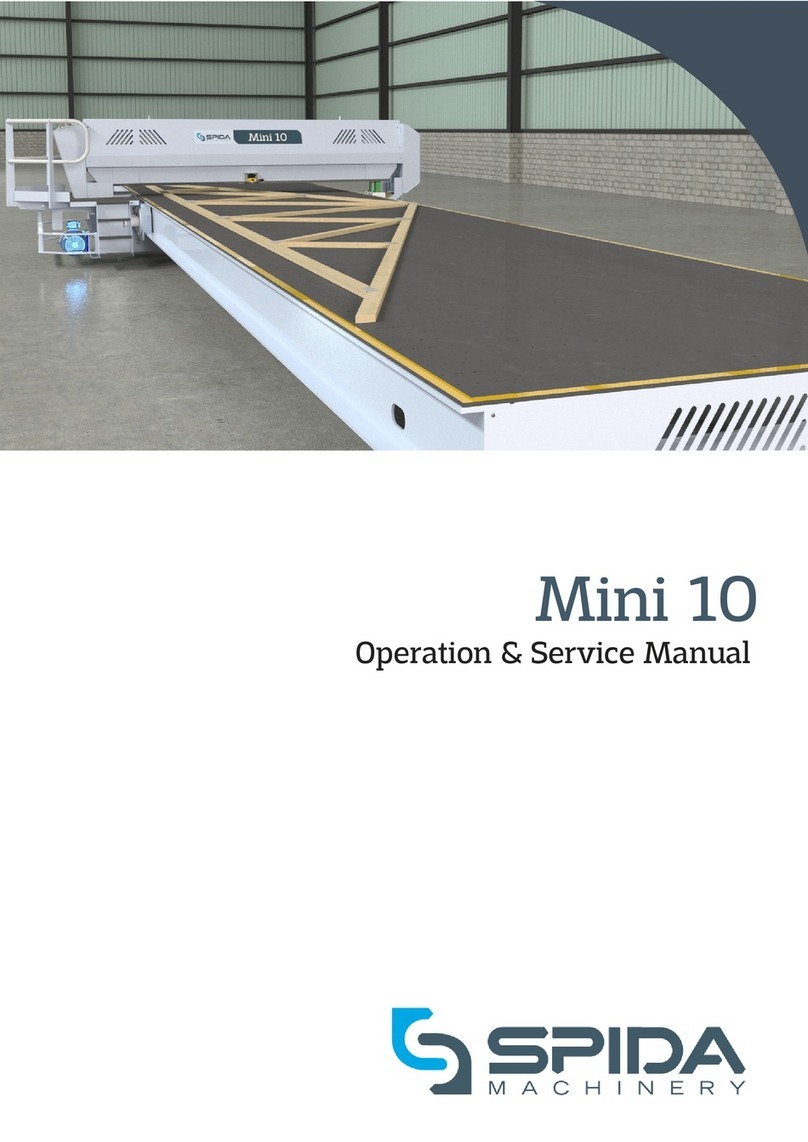 Spida Machinery Mini 10 Installation and operating instructions