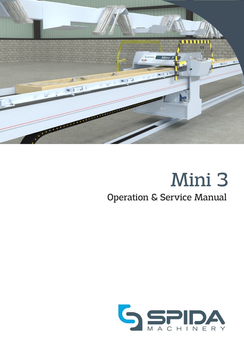 Spida Machinery Mini 3 Installation and operating instructions