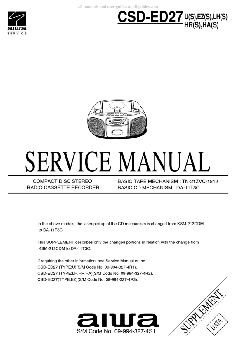 Aiwa CSD-ED27 User manual
