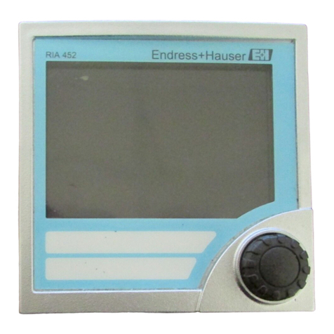 Endress+Hauser RIA452 operating instructions
