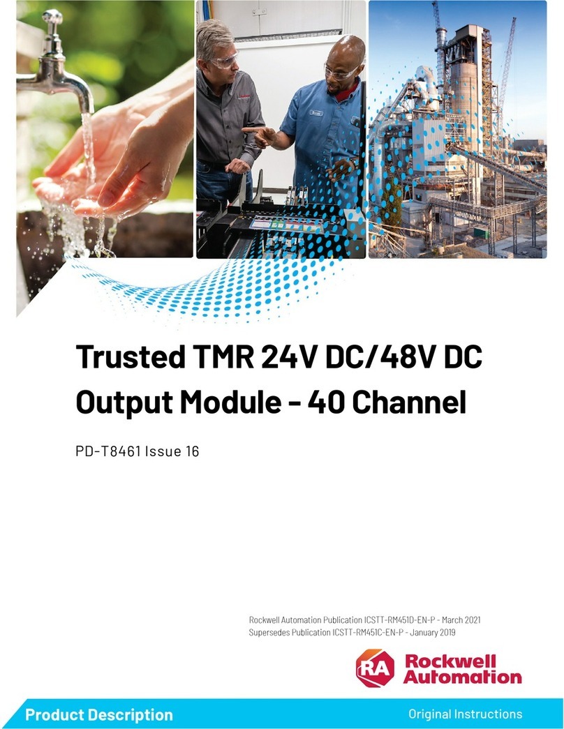 Rockwell Automation Trusted TMR 24V DC User manual