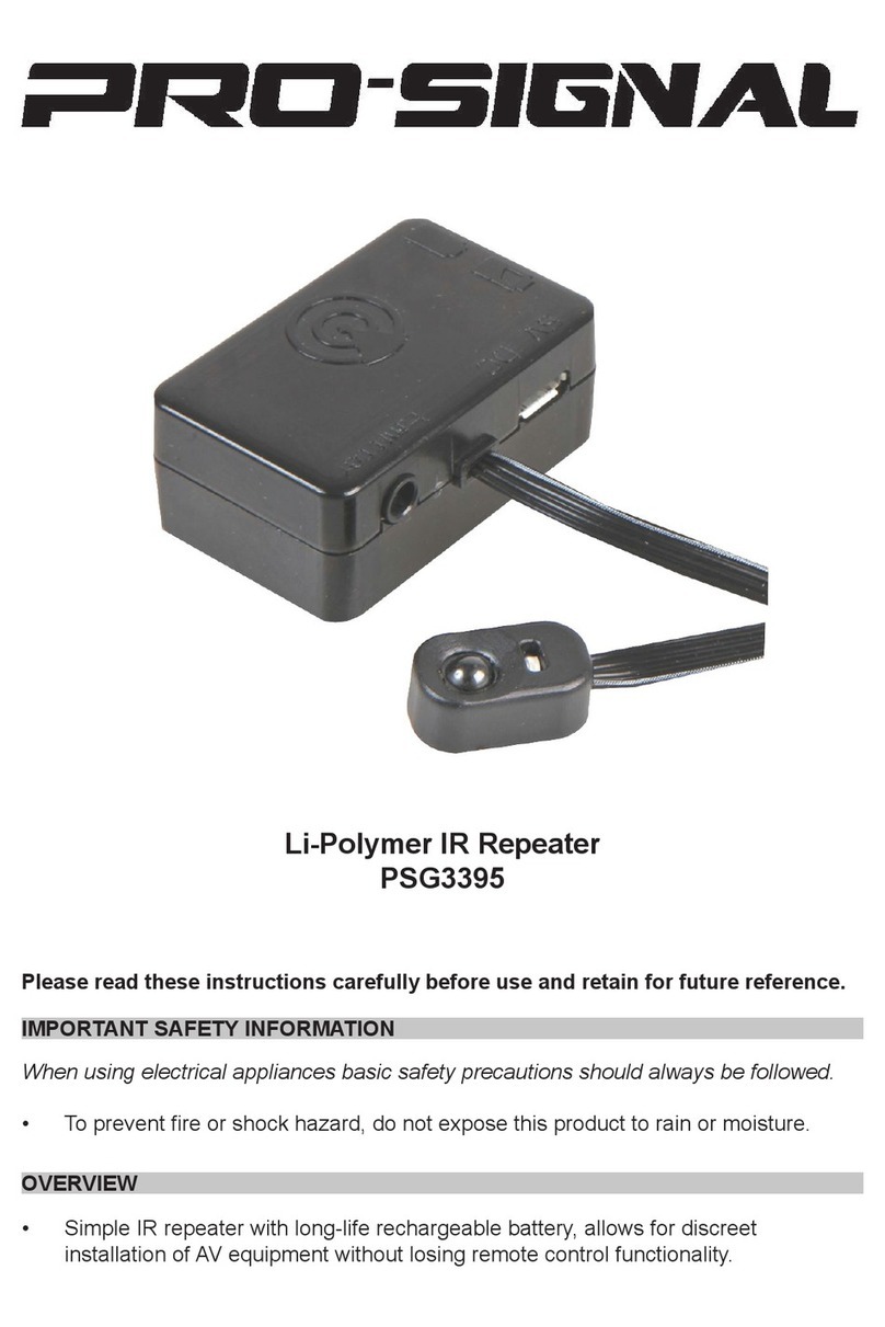 PRO SIGNAL PSG3395 instructions