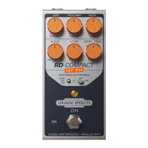 Origin Effects RD COMPACT HOT ROD owner's manual