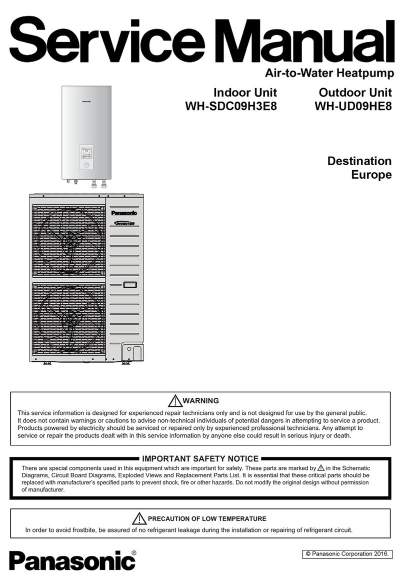 Panasonic WH-SDC09H3E8 User manual