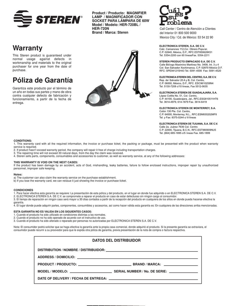 Steren HER-720BL quick start guide