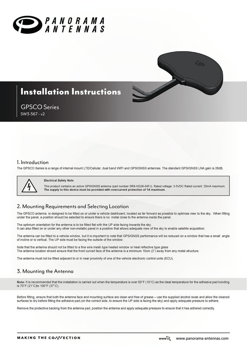 Panorama Antennas GPSCO Series installation instructions