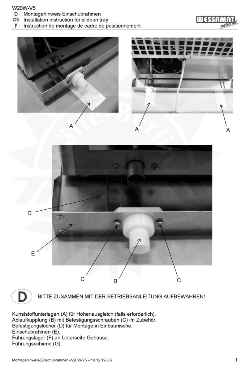 Wessamat W20W-V5 Installation instruction