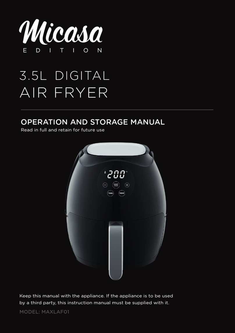 Micasa MAXLAF01 Operation and storage manual