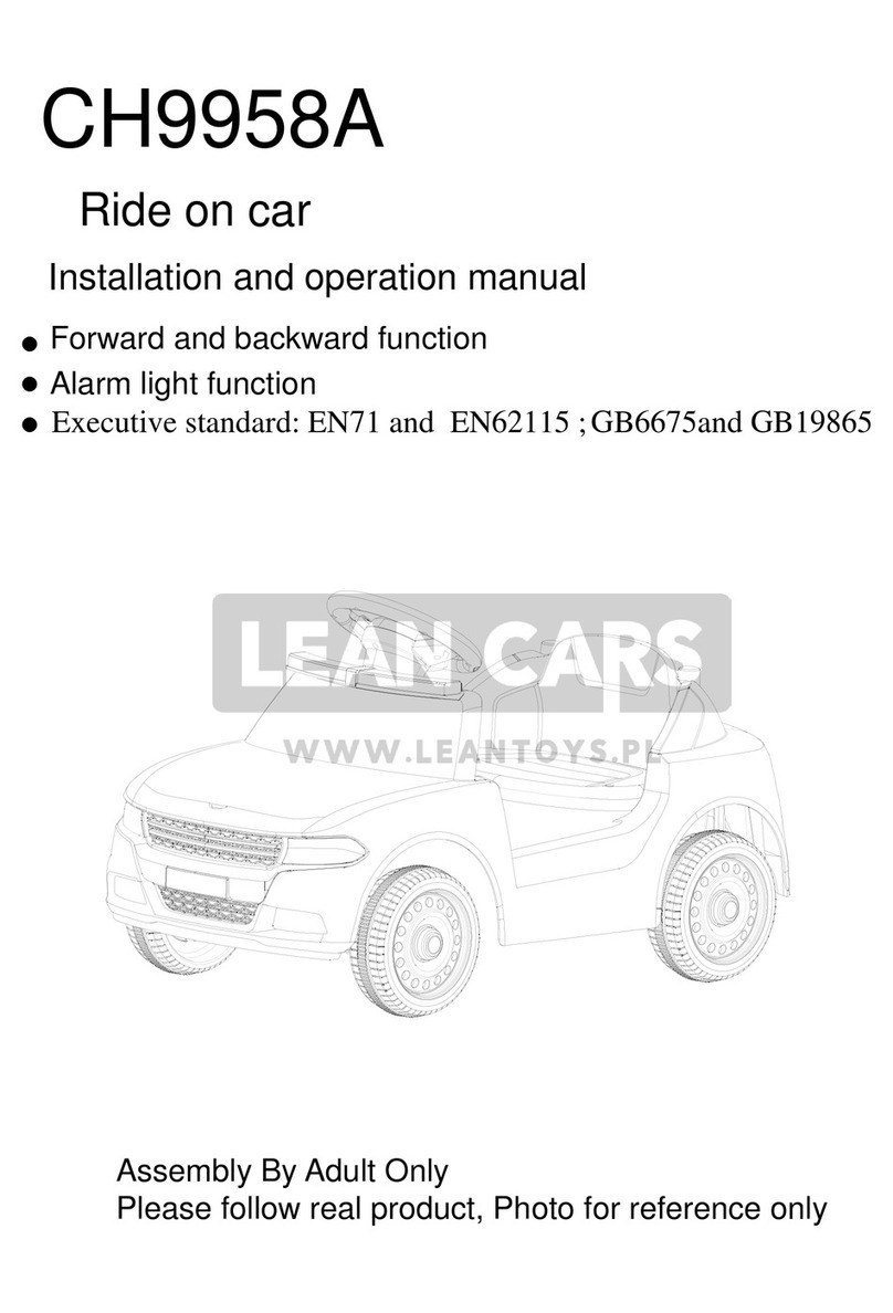 Lean Cars CH9958A Installation and operation manual