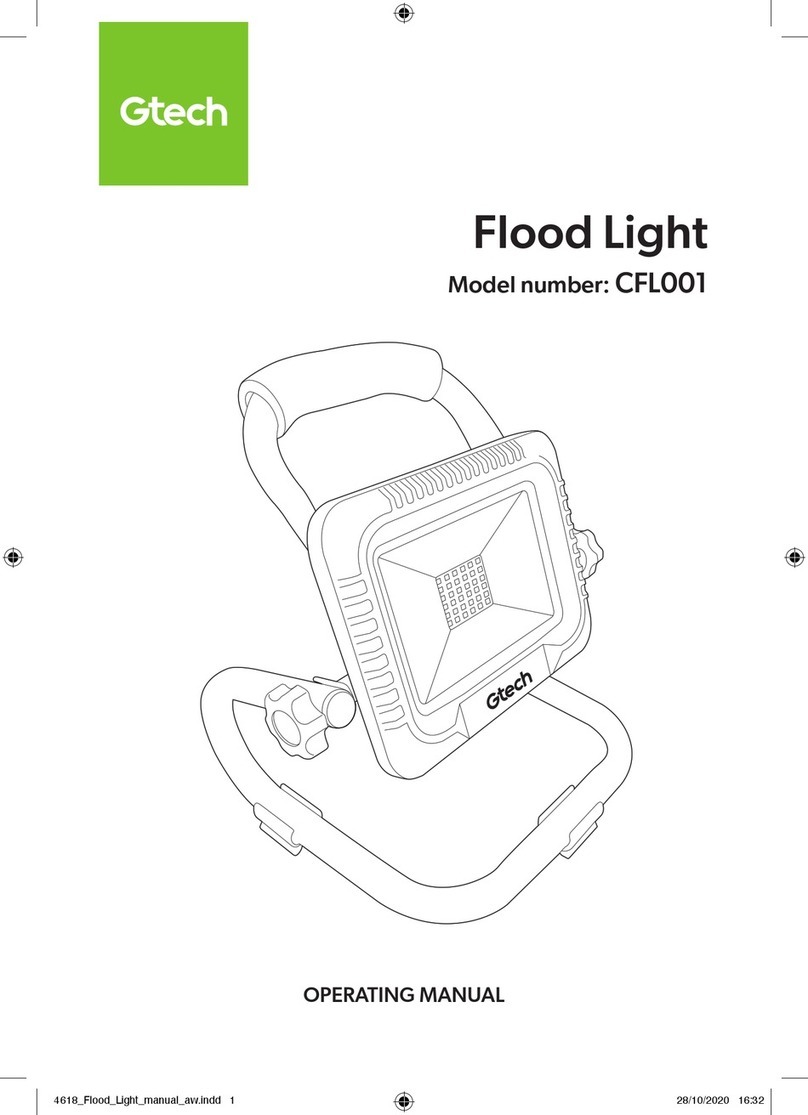 Gtech CFL001 operating manual