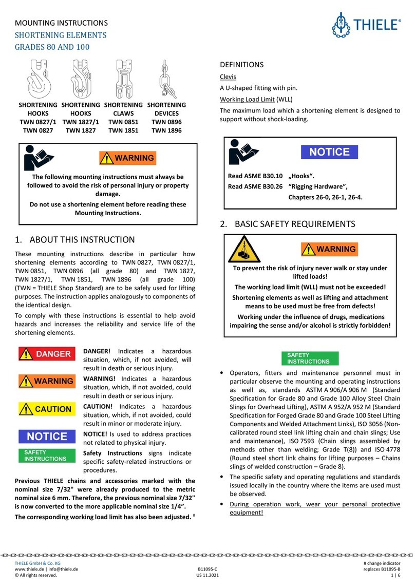 Thiele TWN 0827/1 Mounting instructions