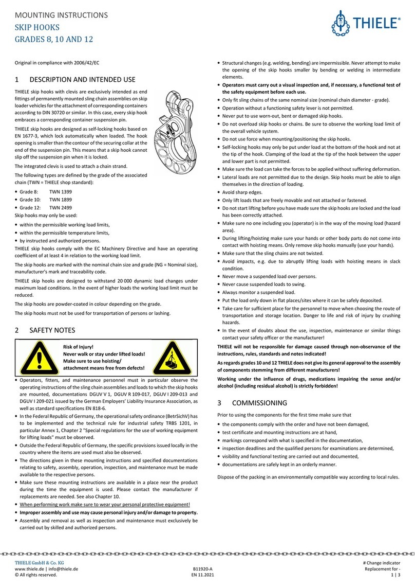 Thiele GRADES 8 Mounting instructions