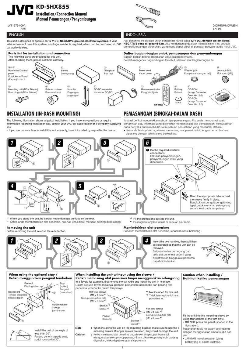 JVC EXAD KD-SHX855 Guide