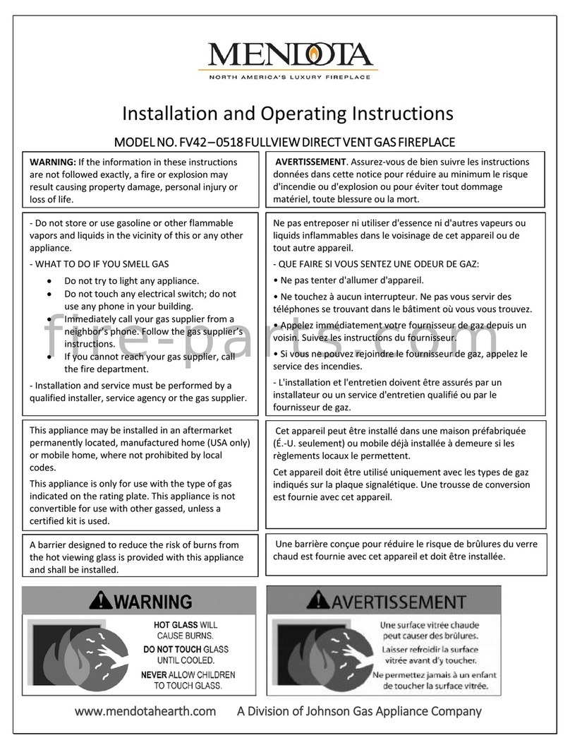 Mendota FV42-0518 Installation and operating instructions