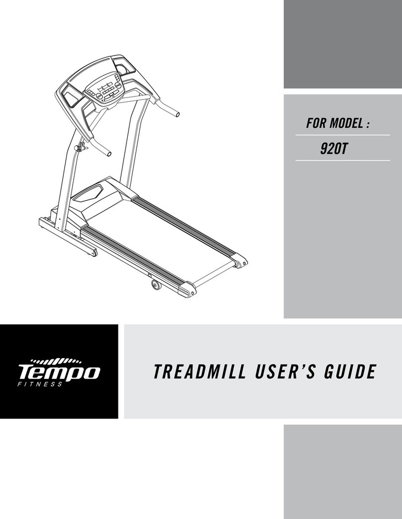 Tempo Fitness 920T user guide