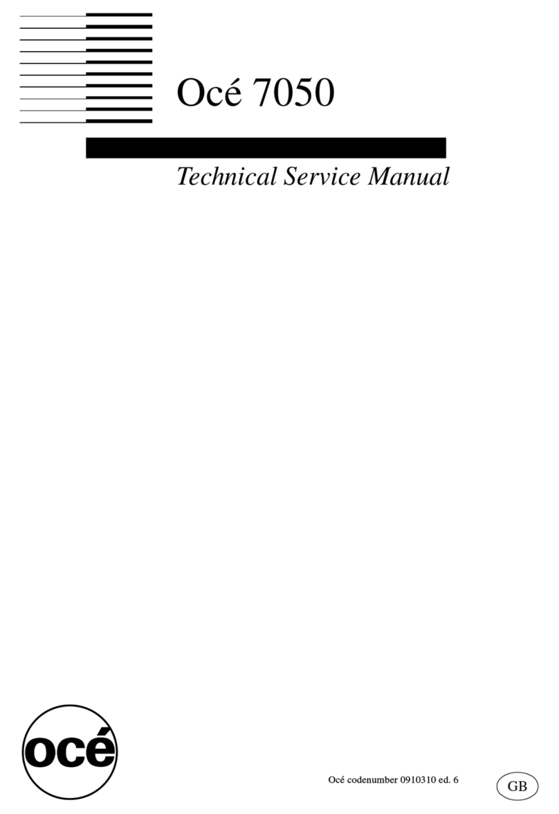 Oce 7050 Operating manual