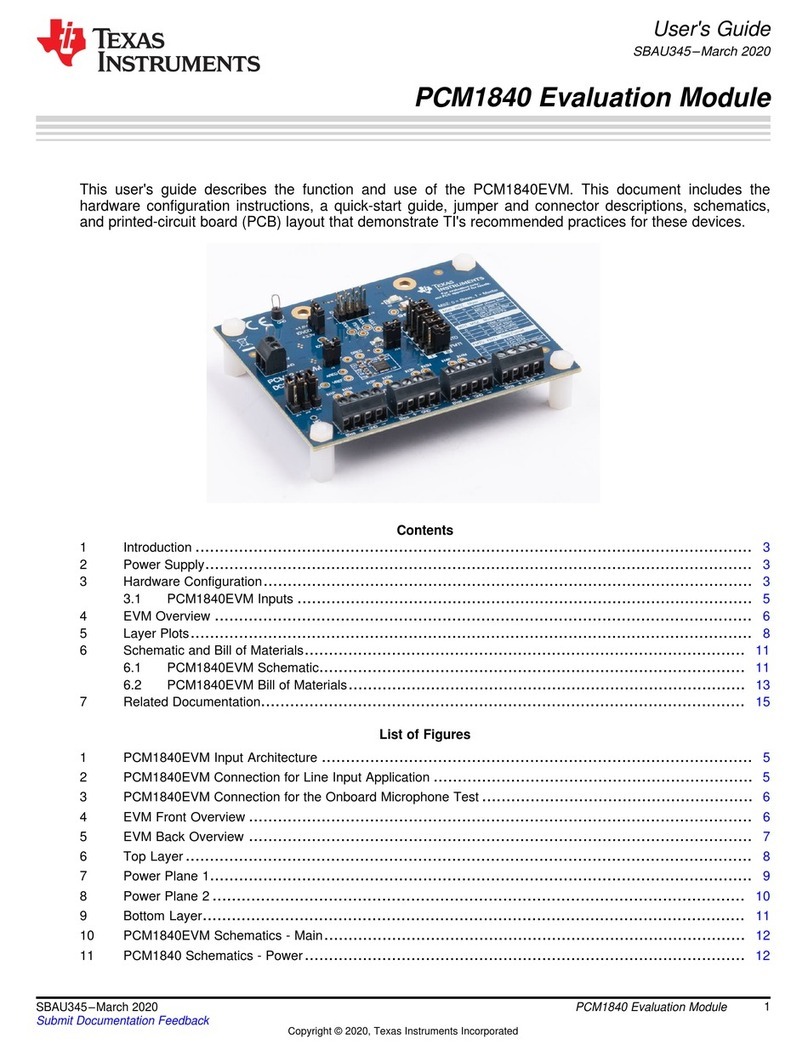 Texas Instruments PCM1840EVM User manual