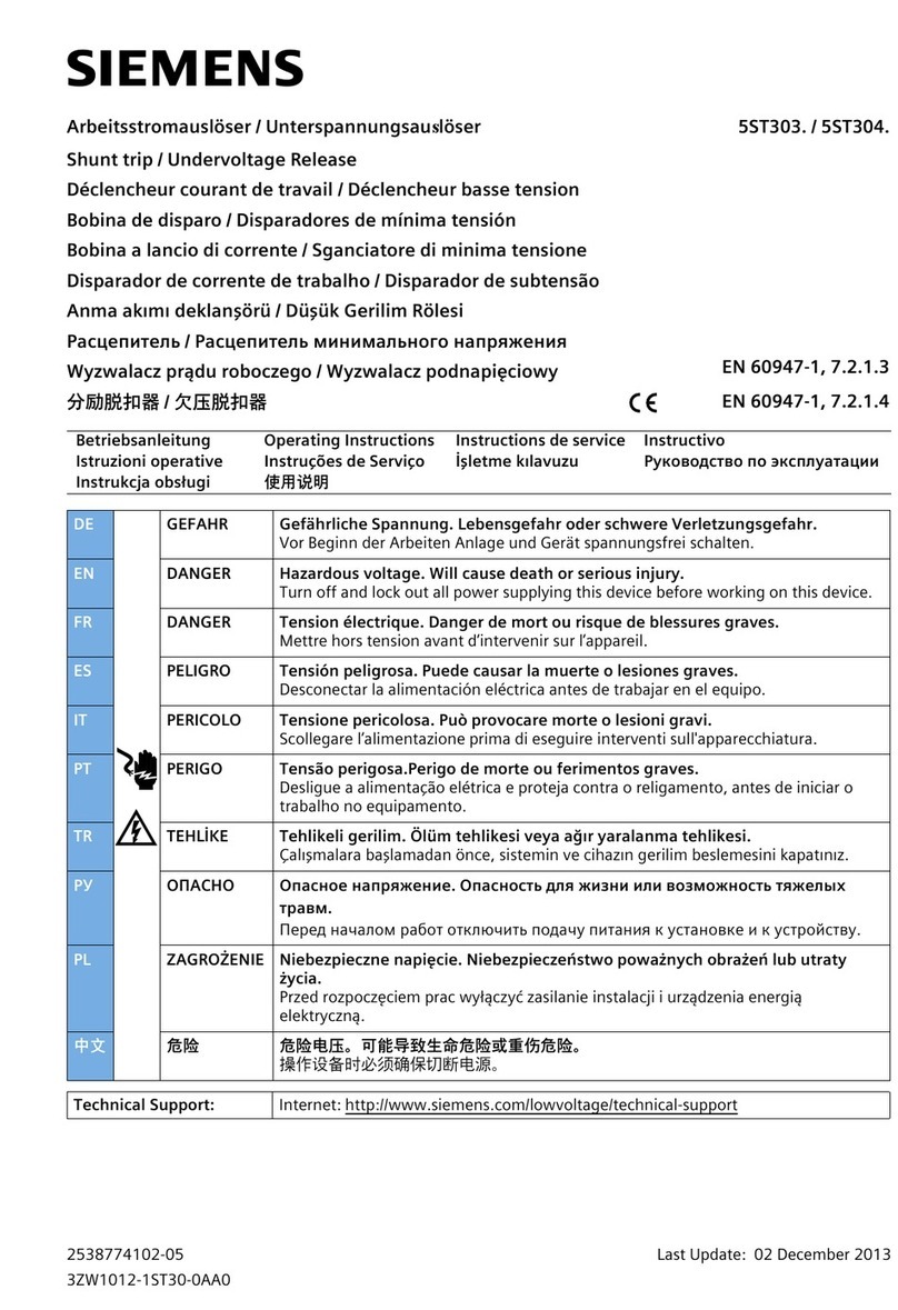 Siemens 5ST303 Series User manual