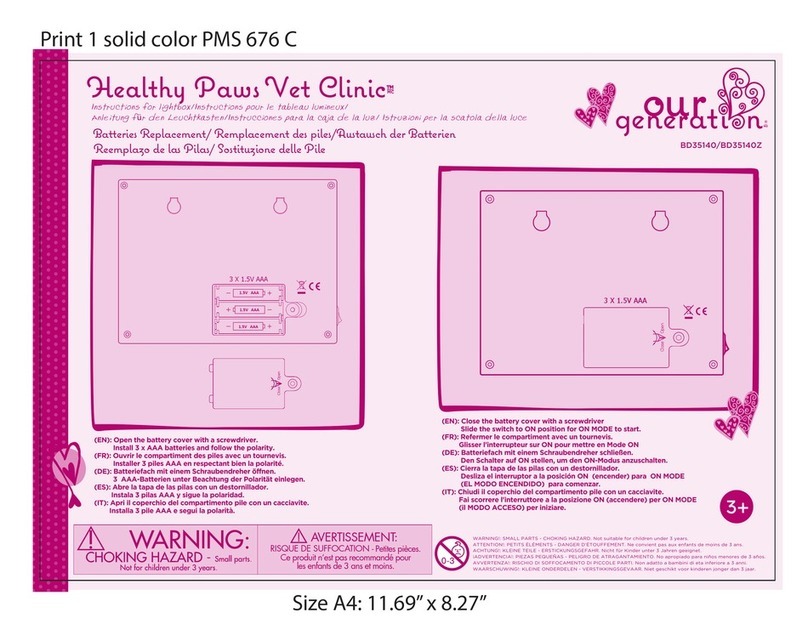 Our Generation Healthy Paws Vet Clinic BD35140 instruction manual