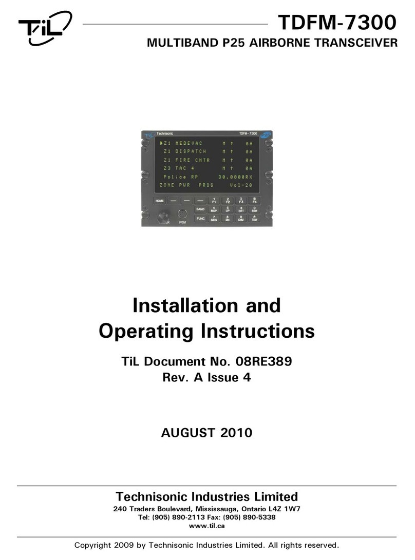 TIL TDFM-7300 User manual