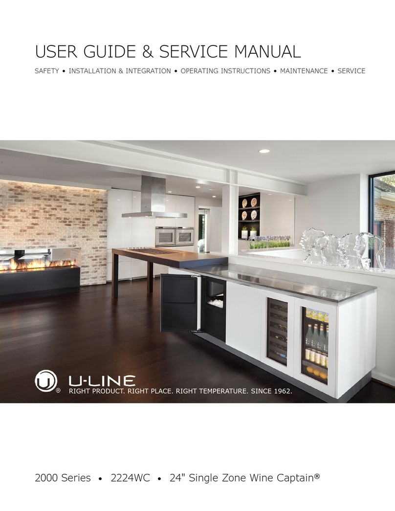 U-Line Wine Captain U-2224WCINT-60A Installation manual