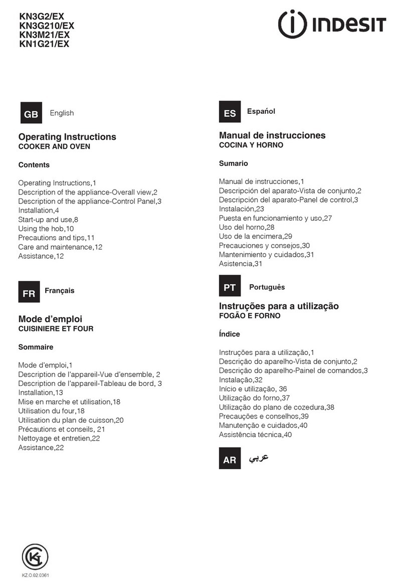 Indesit KN3G2/EX operating instructions