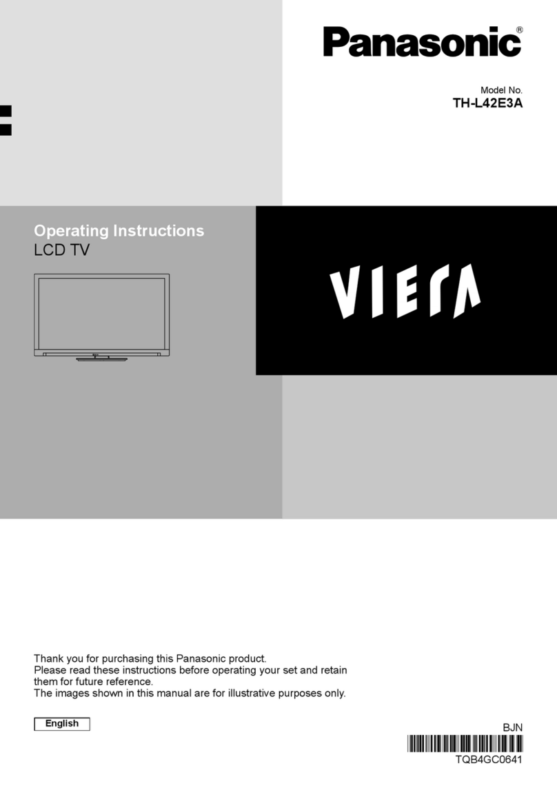 Panasonic VIERA TH-L42E3A User manual Panasonic VIERA TH-L42E3A User manual