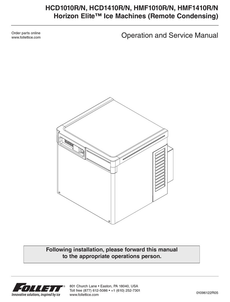 Follett Horizon Elite HCD1010R/N Operation manual