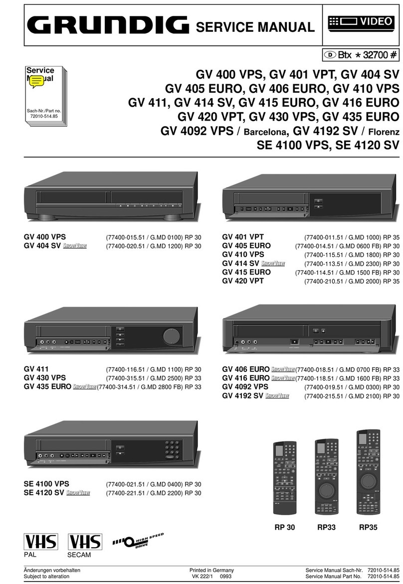 Grundig GV 400 VPS User manual