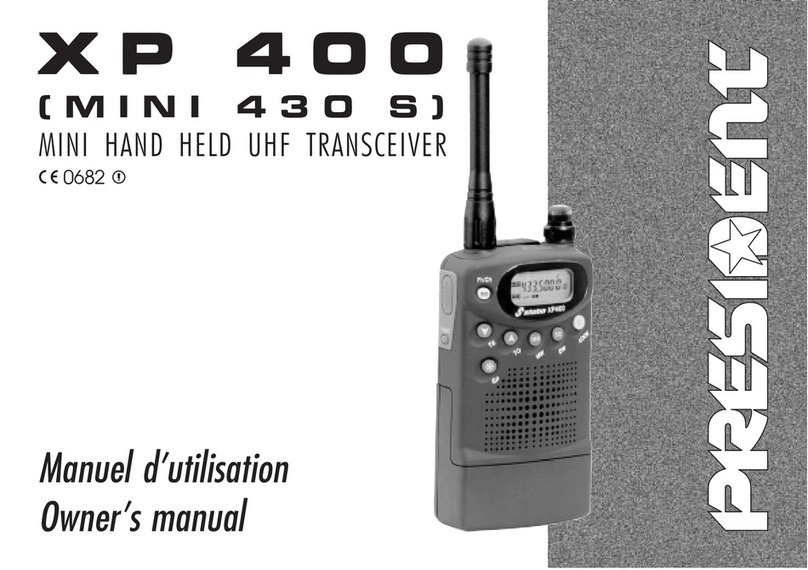 PRESIDENT XP 400 User manual