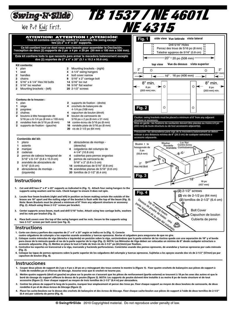 Swing-N-Slide TB 1537 quick start guide