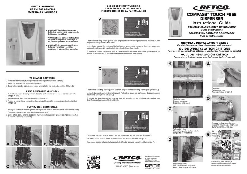BETCO COMPASS Instructional guide