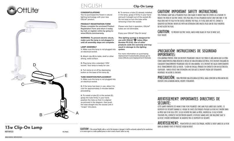OttLite K81WG3 quick start guide