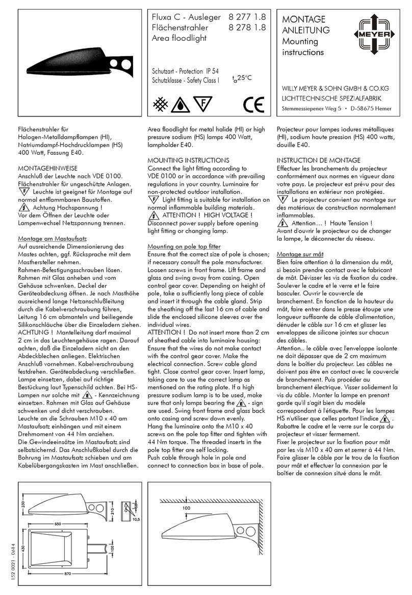 Meyer Fluxa C 8 277 1.8 Mounting instructions