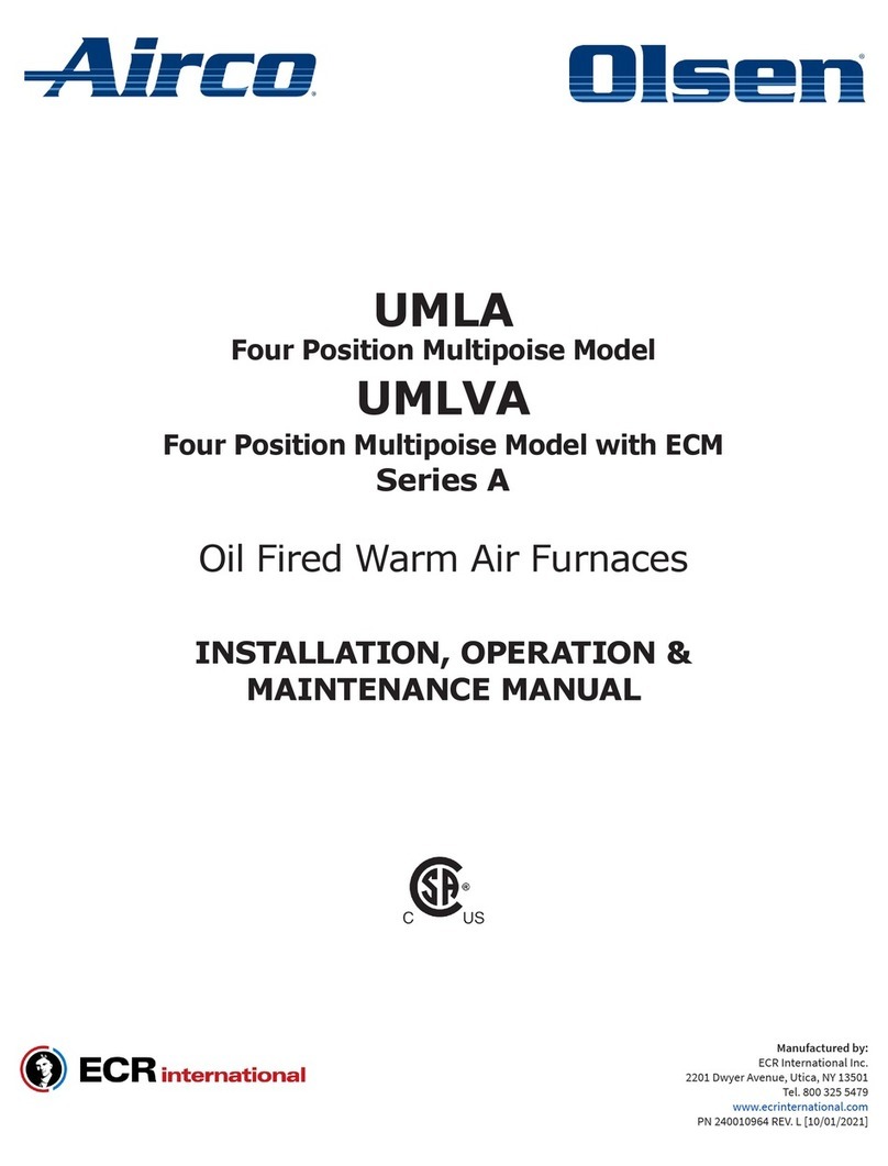 ECR International A Series Installation, operation and maintenance manual