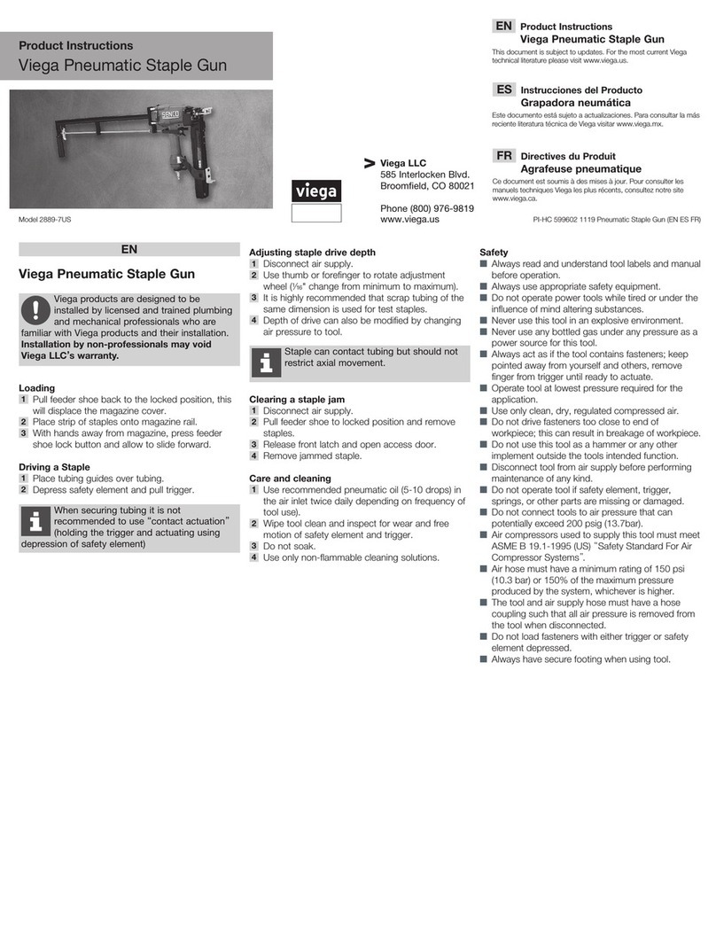 Viega 2889-7US Product instructions