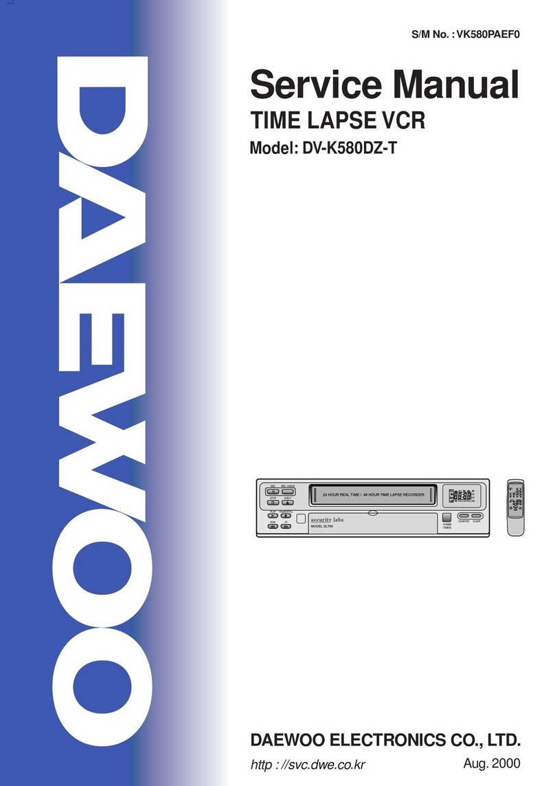 Daewoo DV-K580DZ-T Service manual