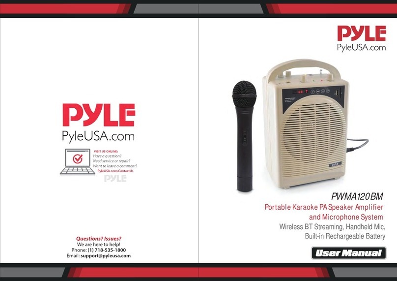 Pyle PWMA120BM User manual