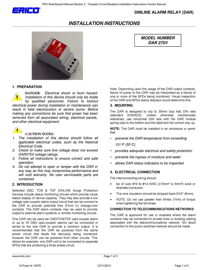 ERICO DAR 275V installation instructions