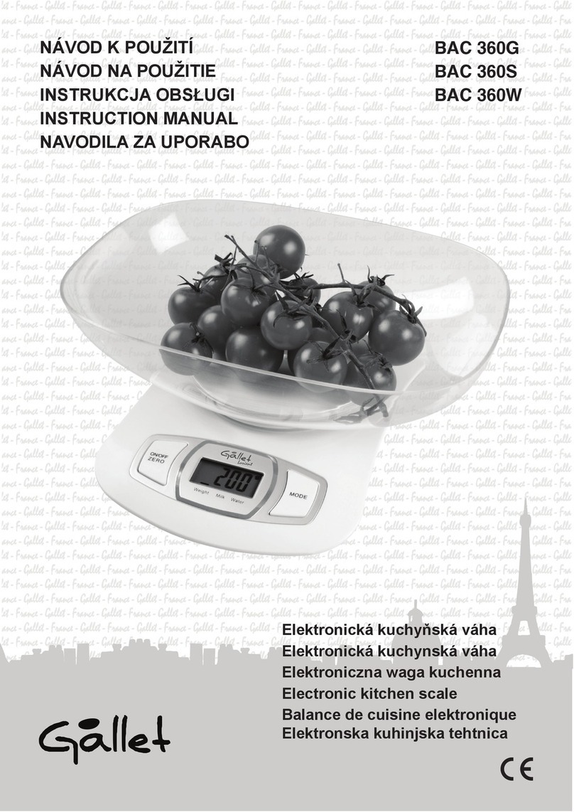 Gallet BAC 360G User manual