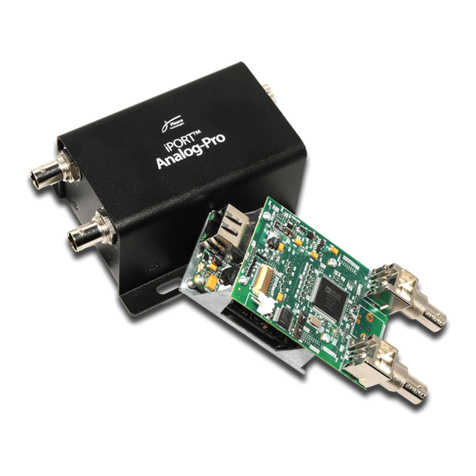 Pleora Technologies iPORT Analog-Pro IP Engine user guide Pleora Technologies iPORT Analog-Pro IP Engine user guide