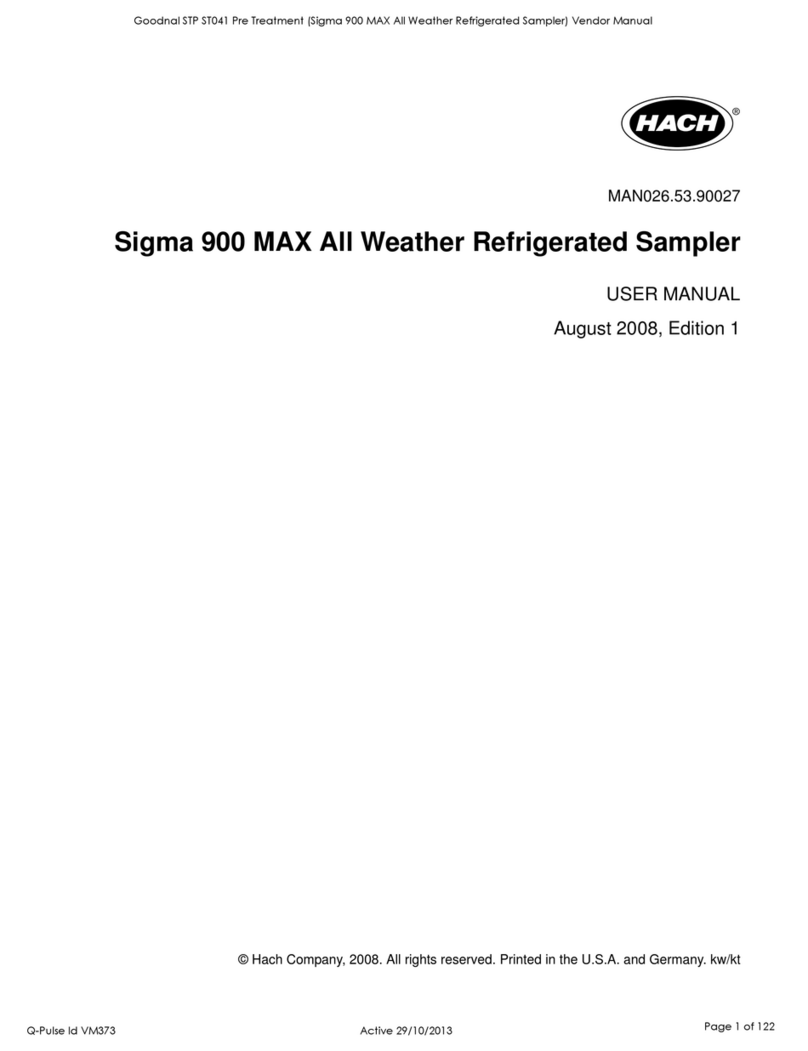 Hach Sigma 900 MAX User manual